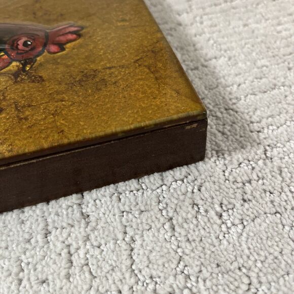 Decorative Molded Colorful Rooster Wall Picture. 10x10x1. - Picture 9 of 11